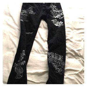 Young and Reckless Black Punk Jeans